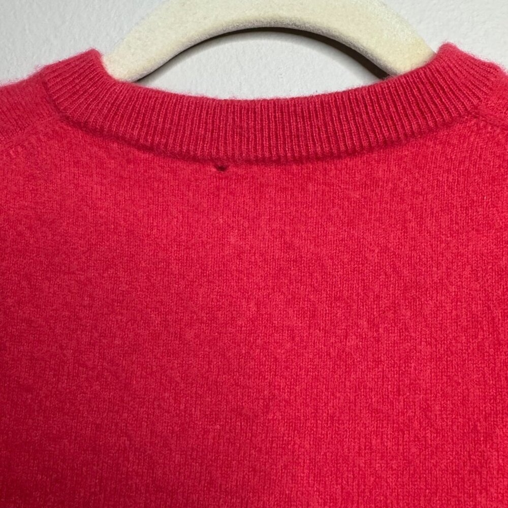 J CREW 100% Cashmere Sweater Girls 8 Salmon Pink Soft Long Sleeve Girl CREWCUTS - Picture 4 of 8